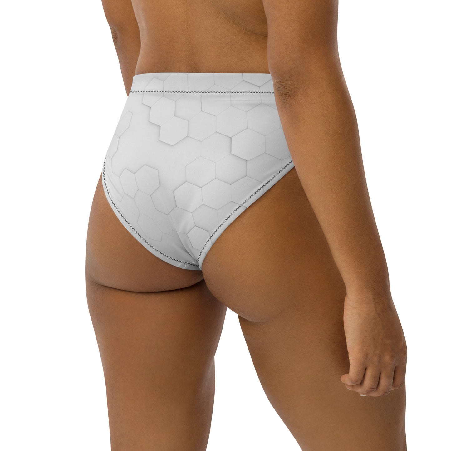 Blissful Button Bikini - Recycled high-waisted bikini bottom