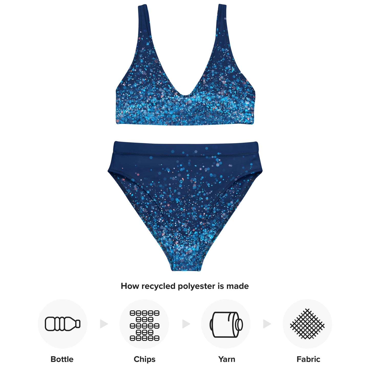 Jhanka Oasis Radiance Meridian - Recycled high-waisted bikini