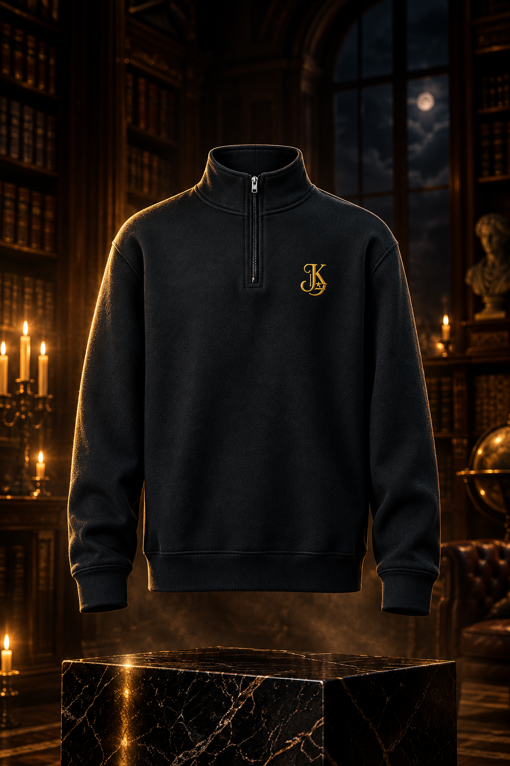 Jhanka Essential Quarter Zip Sweatshirt
