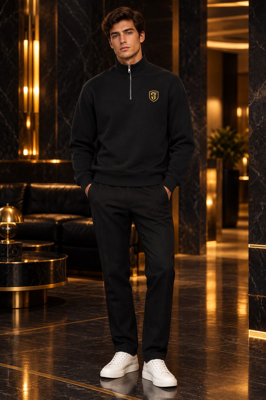 Jhanka Premium Quarter Zip Sweatshirt
