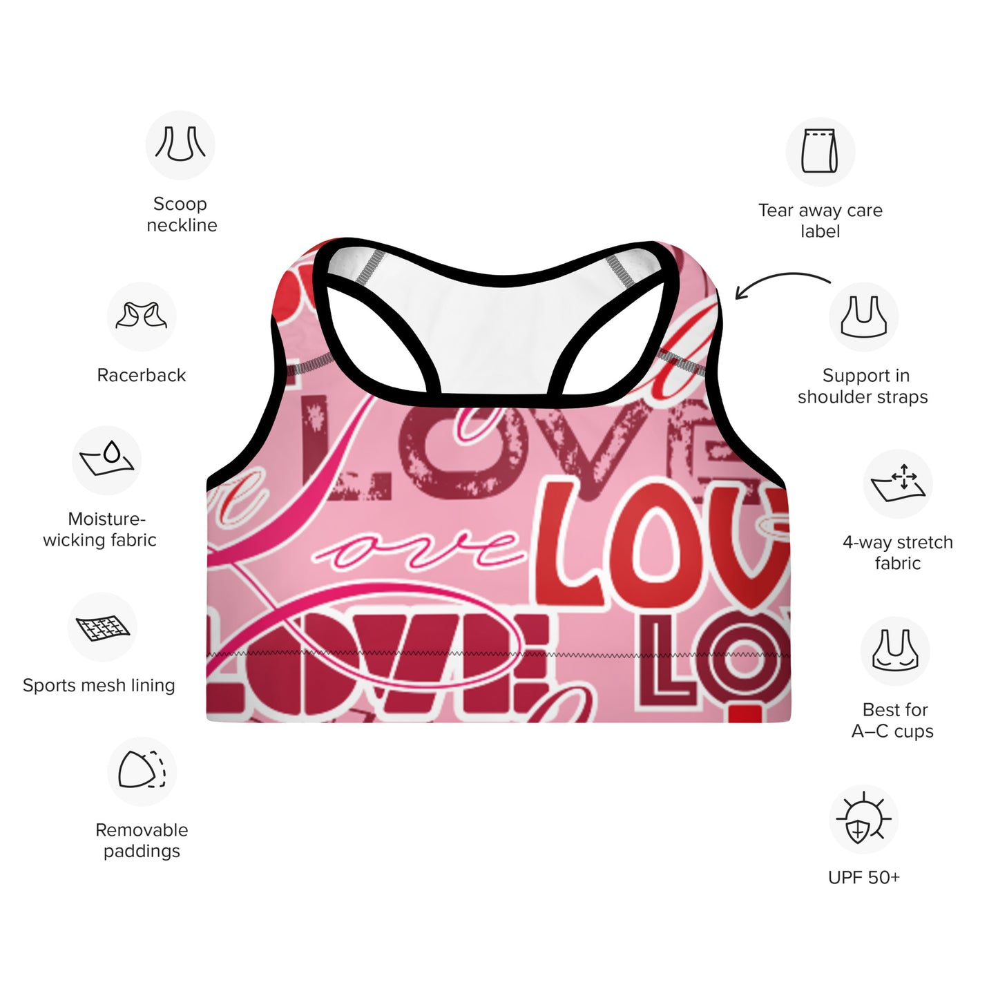 Dynamic Support Sports Bra - Padded Sports Bra