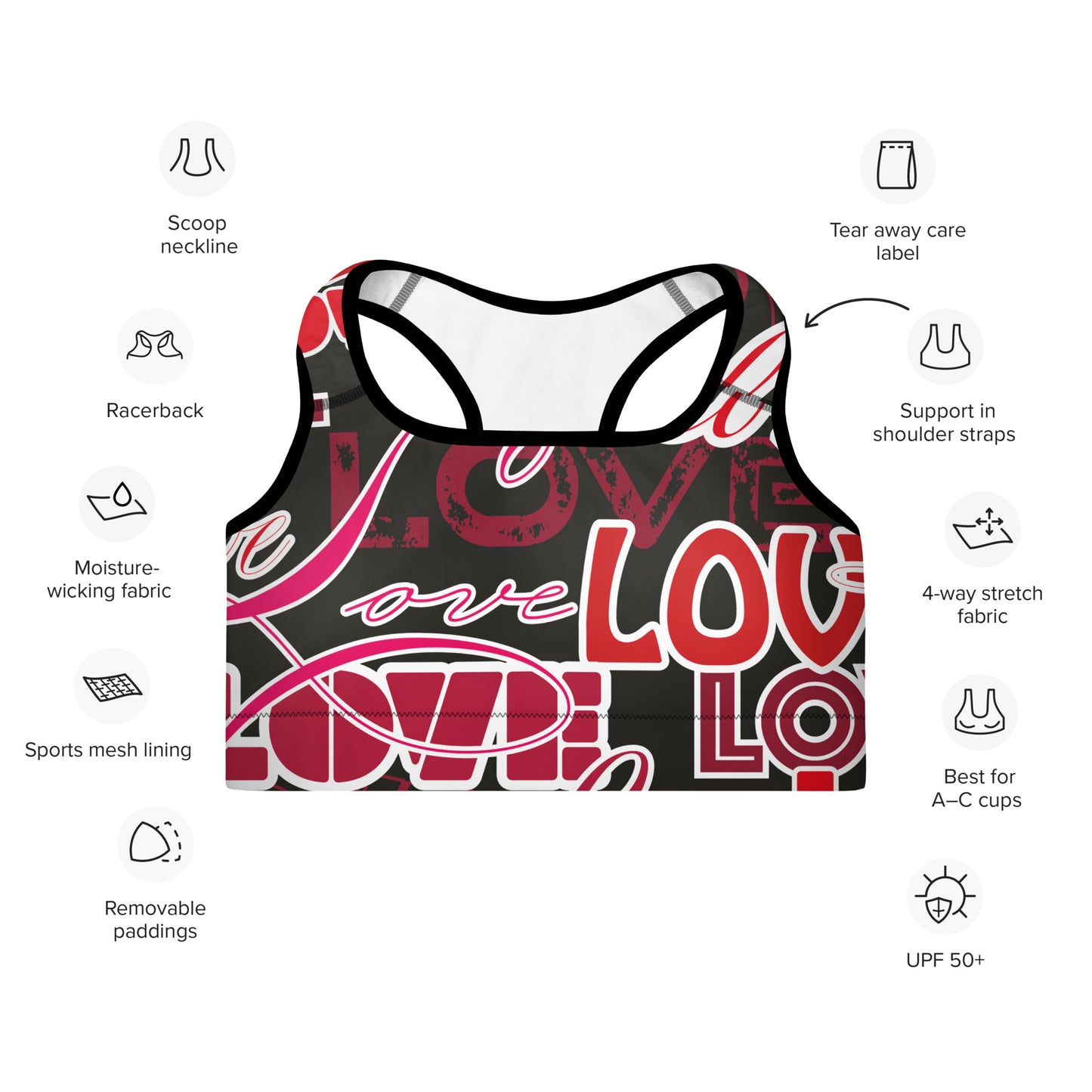 SwiftStride Sports Bra - Padded Sports Bra