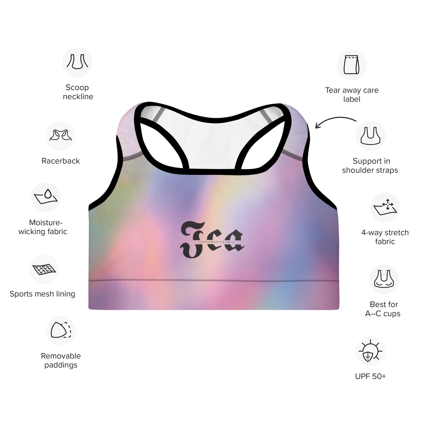 EnduranceBoost Sports Bra - Padded Sports Bra