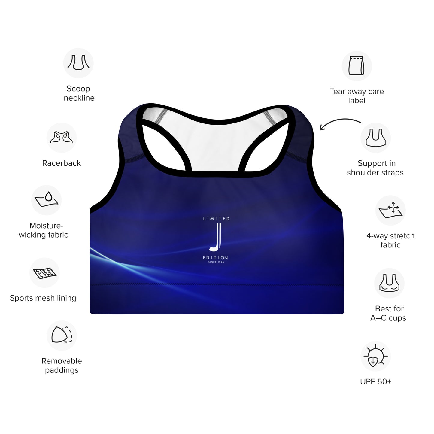 FlexiForm Sports Bra - Padded Sports Bra