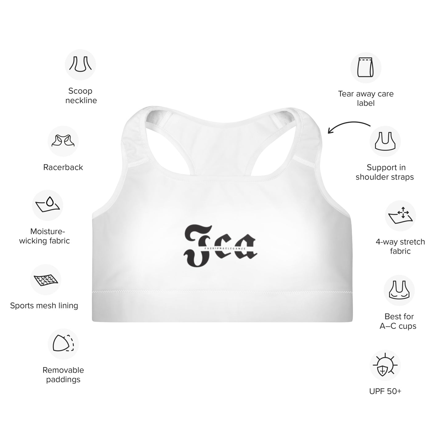 EnergyBoost Sports Bra - Padded Sports Bra