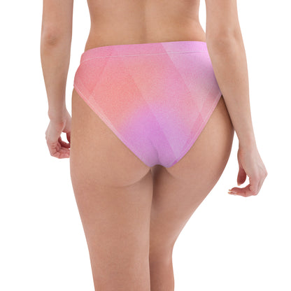 Recycled high-waisted bikini bottom