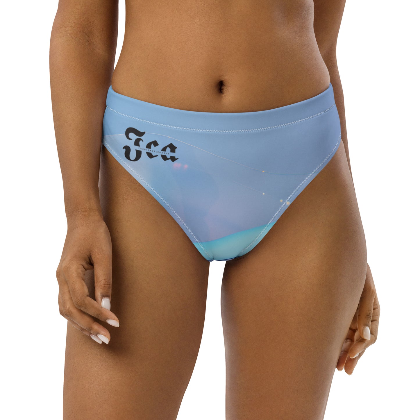 Mermaid's Tale Button Bikini - Recycled high-waisted bikini bottom