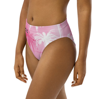 Lotus Blossom Button Bikini - Recycled high-waisted bikini bottom