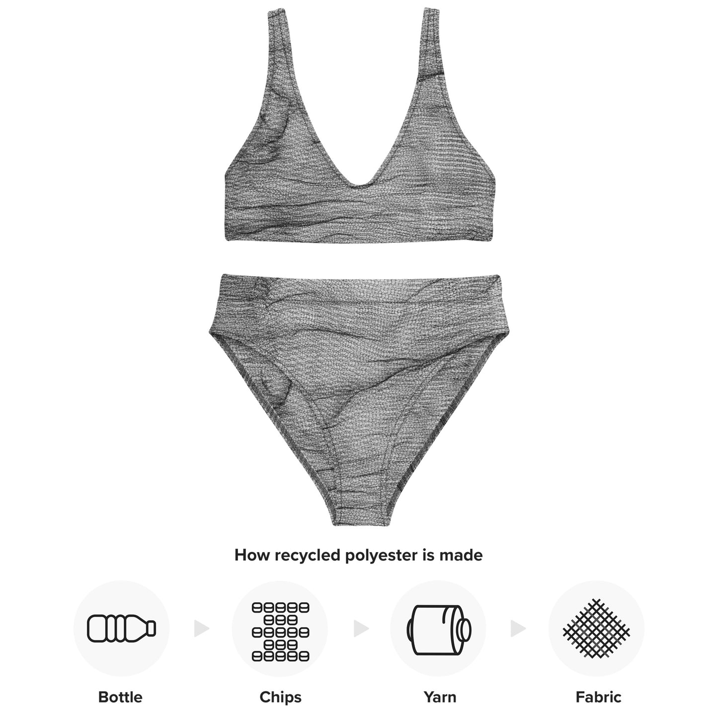 Jhanka Cove Elevation Lagoon - Recycled high-waisted bikini