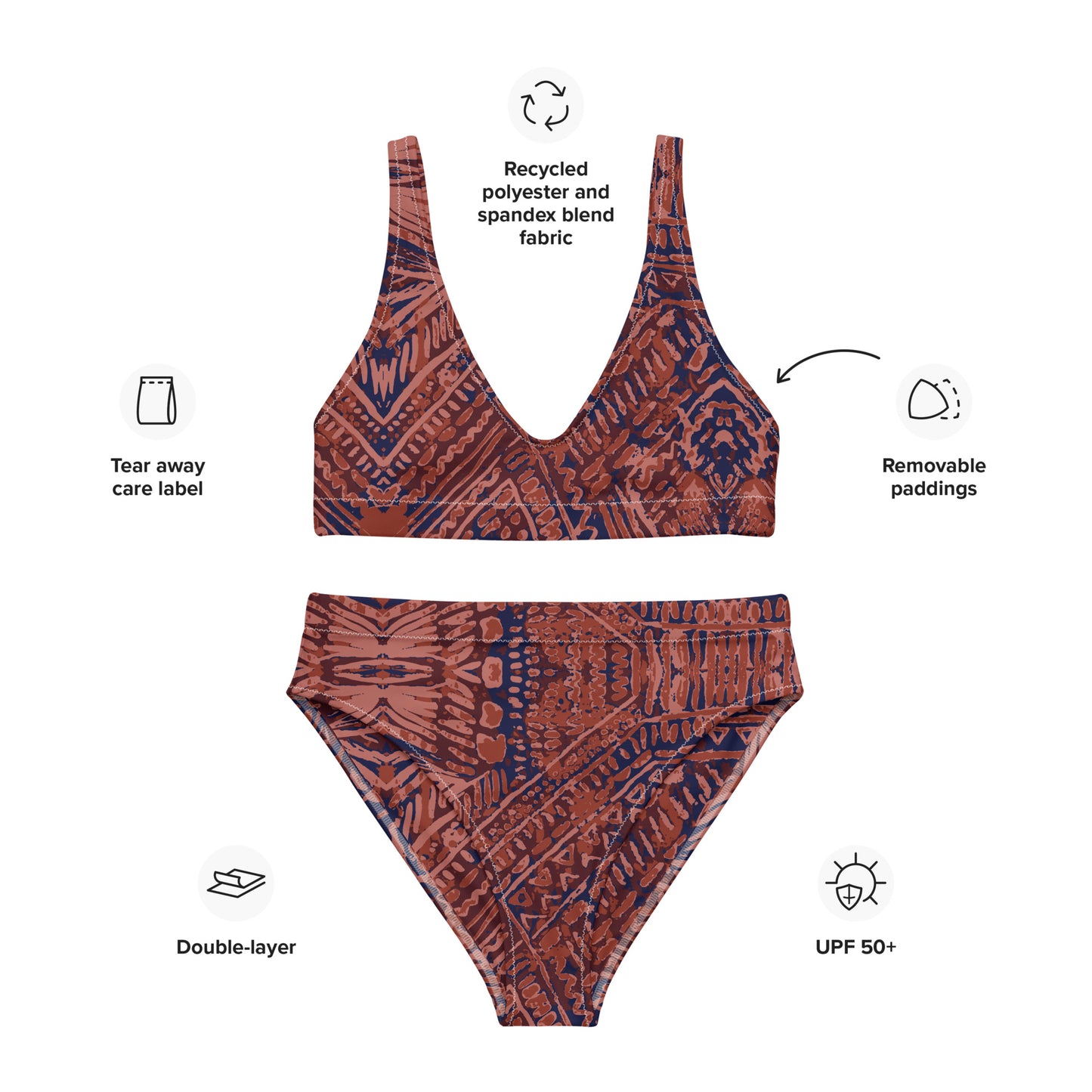 Jhanka Summit Oasis - Recycled high-waisted bikini