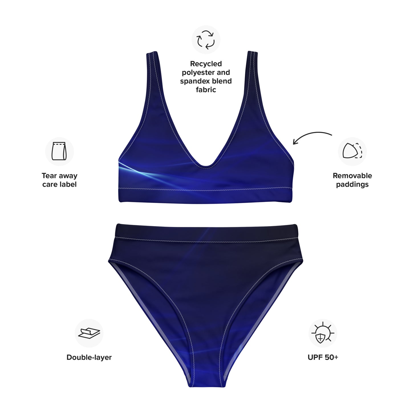 Jhanka Cove Summit - Recycled high-waisted bikini