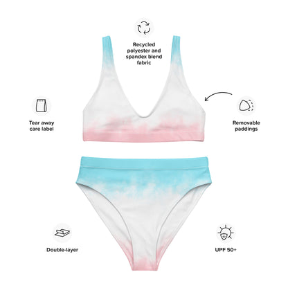 Jhanka Zenith Mirage Cove - Recycled high-waisted bikini