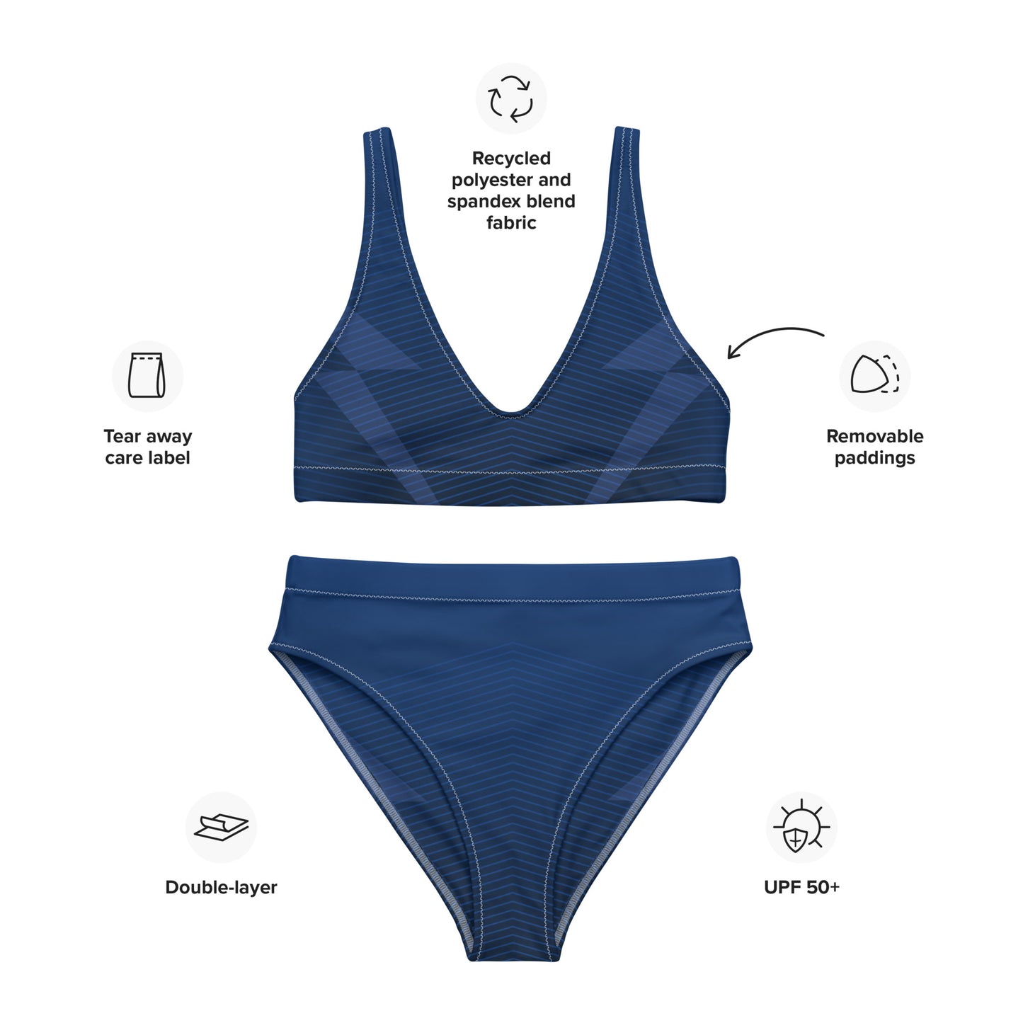 Jhanka Solstice Horizon Summit - Recycled high-waisted bikini