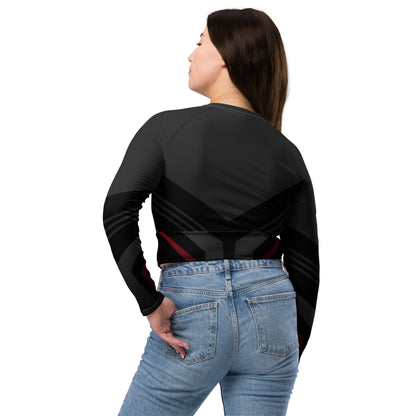 Jhanka AthleisureWear - Recycled long-sleeve crop top