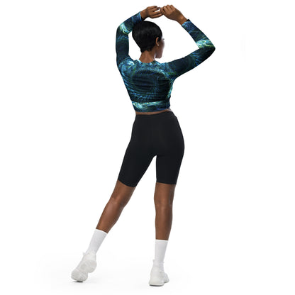 Jhanka FitnessFashion - Recycled long-sleeve crop top