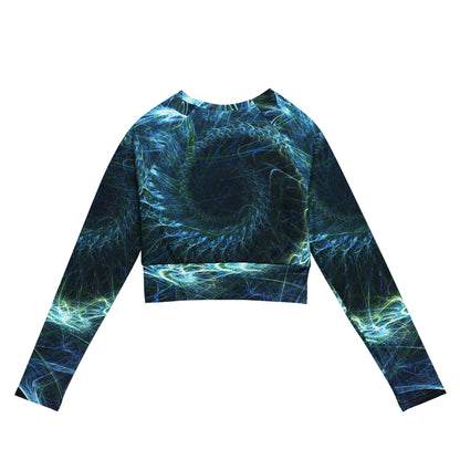 Jhanka FitnessFashion - Recycled long-sleeve crop top