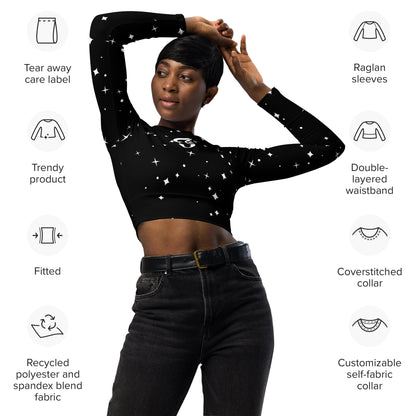 Jhanka CropTopChic - Recycled long-sleeve crop top