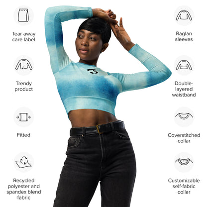 Jhanka CropAndConquer - Recycled long-sleeve crop top