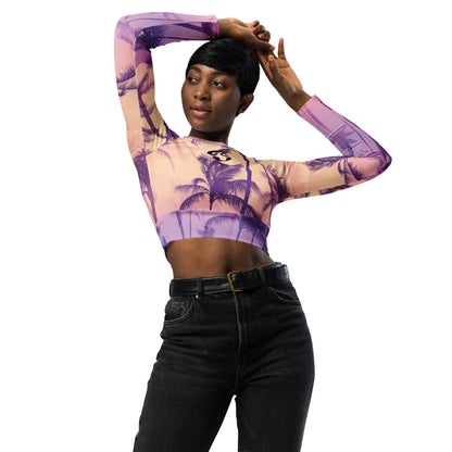 Jhanka SleekAndSporty - Recycled long-sleeve crop top