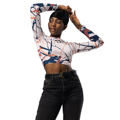 Jhanka LongAndStrong - Recycled long-sleeve crop top