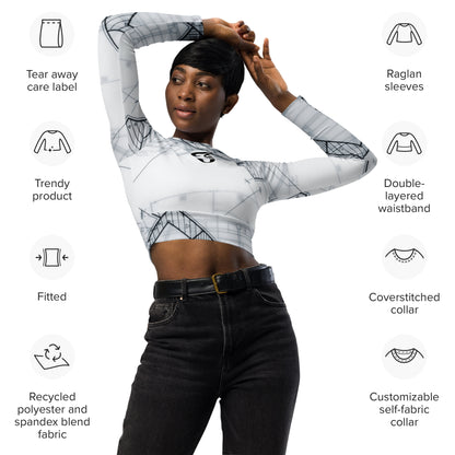 Jhanka ChicCropTop - Recycled long-sleeve crop top