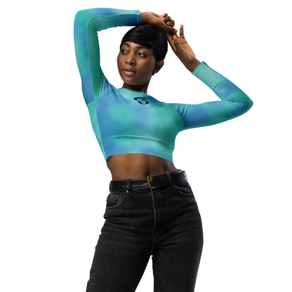 Jhanka LongAndLean Luxe - Recycled long-sleeve crop top