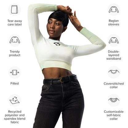 Jhanka CropTopCharming - Recycled long-sleeve crop top