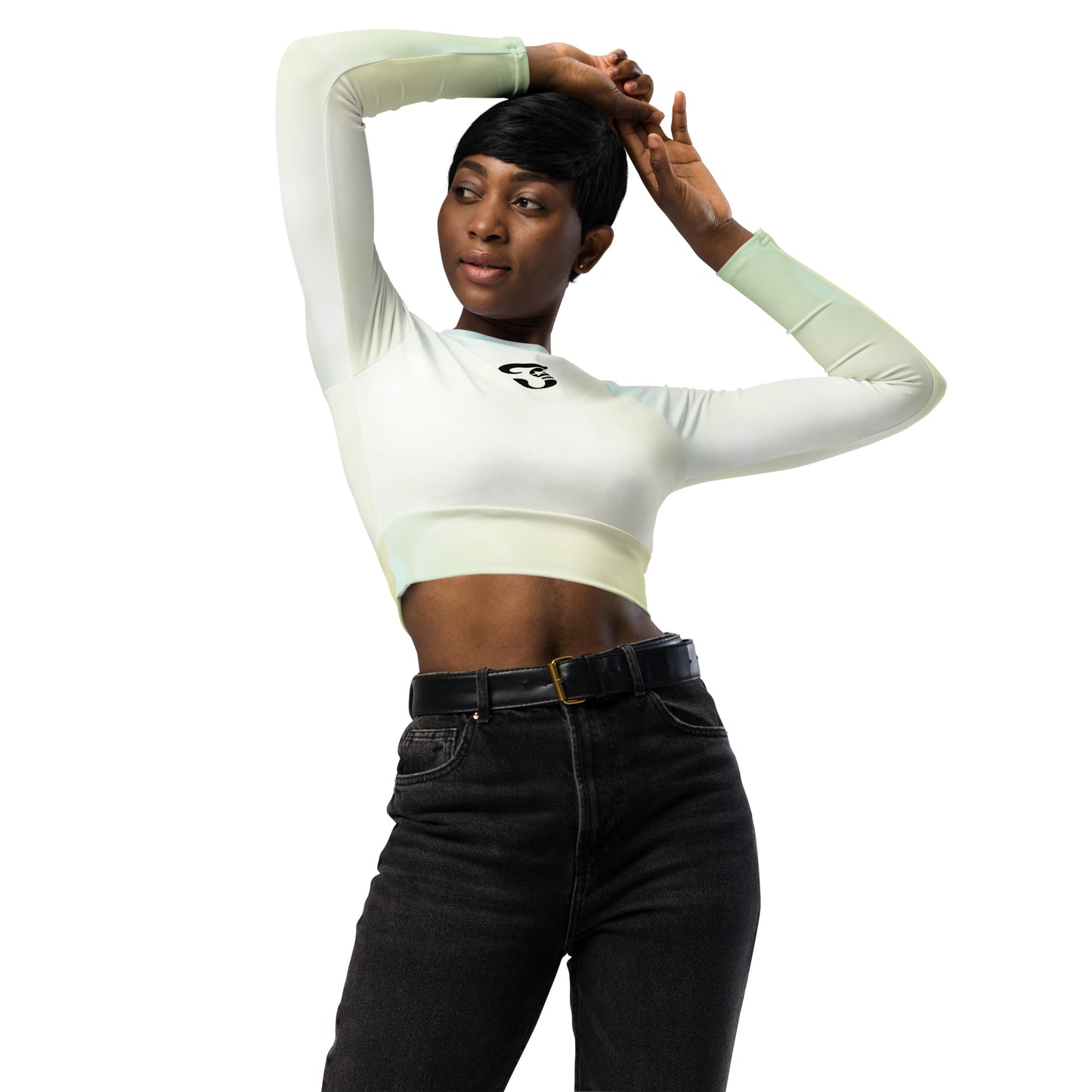 Jhanka CropTopCharming - Recycled long-sleeve crop top