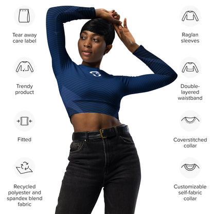 Jhanka LongSleeveGlam - Recycled long-sleeve crop top