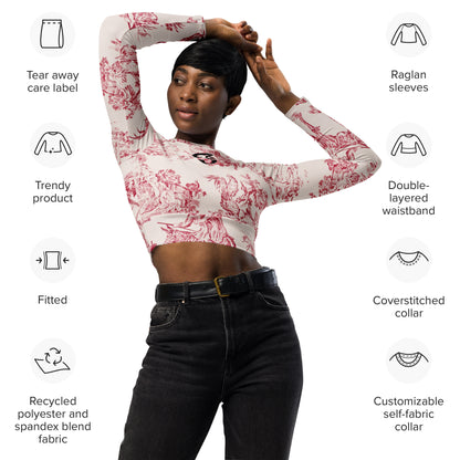 Jhanka CropTopDelight - Recycled long-sleeve crop top