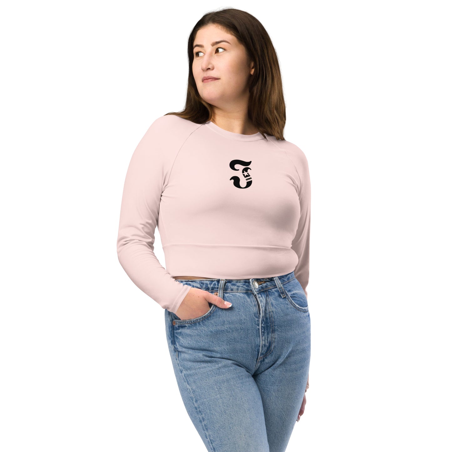 Jhanka CropTopCouture - Recycled long-sleeve crop top