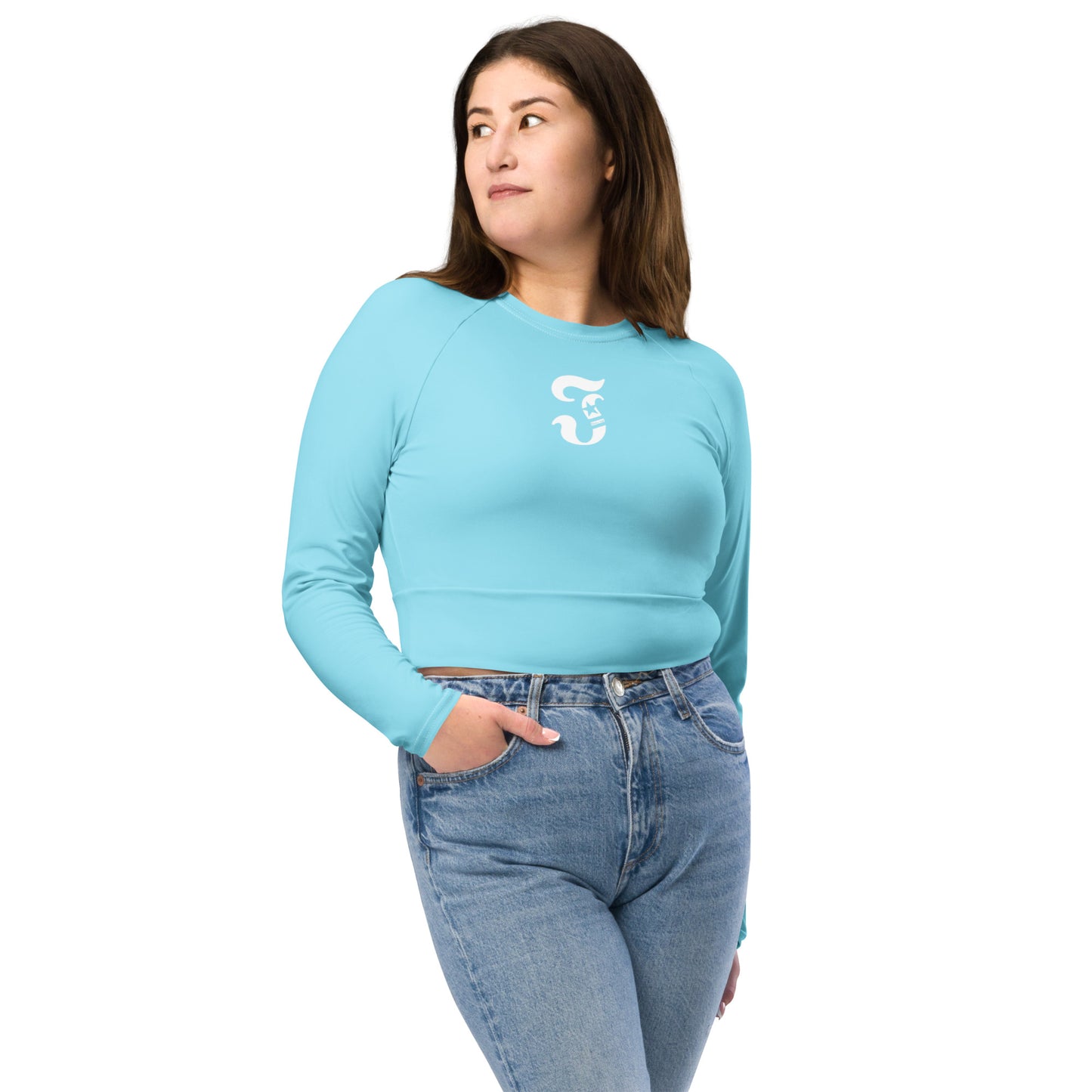 Jhanka FierceFitness - Recycled long-sleeve crop top