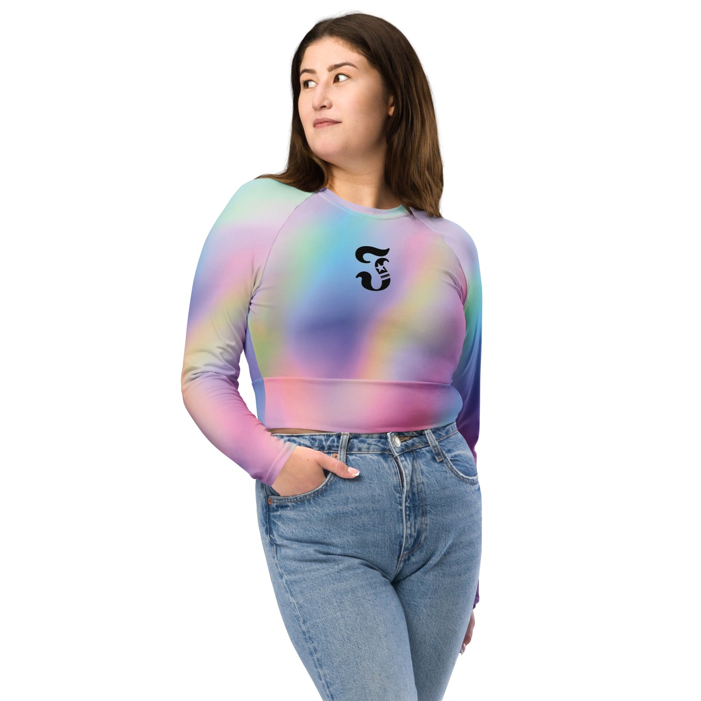 Jhanka CropTopCraze - Recycled long-sleeve crop top