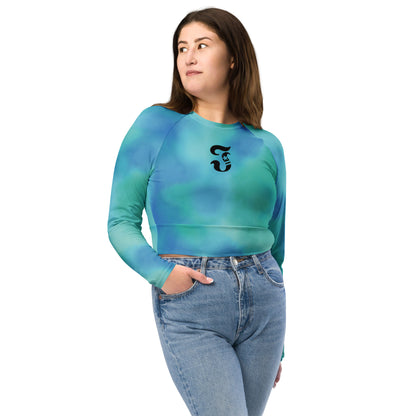 Jhanka LongAndLean Luxe - Recycled long-sleeve crop top