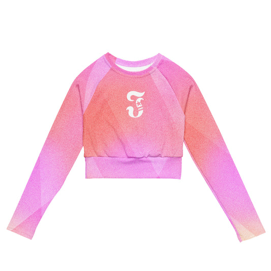 Jhanka SleekAndSexy - Recycled long-sleeve crop top