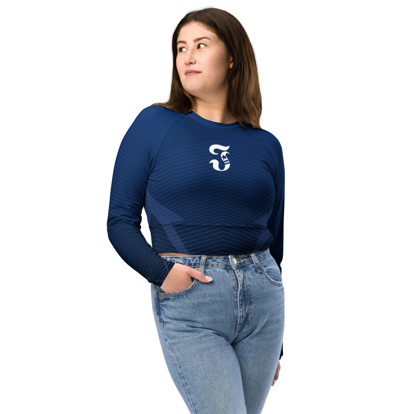 Jhanka LongSleeveGlam - Recycled long-sleeve crop top