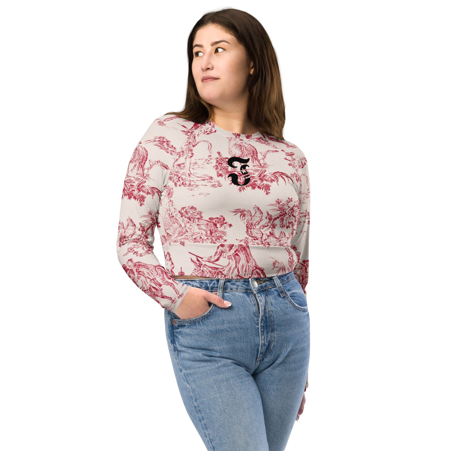 Jhanka CropTopDelight - Recycled long-sleeve crop top