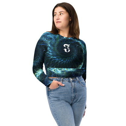 Jhanka FitnessFashion - Recycled long-sleeve crop top