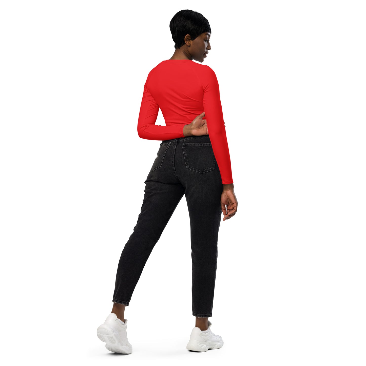 Jhanka CropTopCouture - Recycled long-sleeve crop top