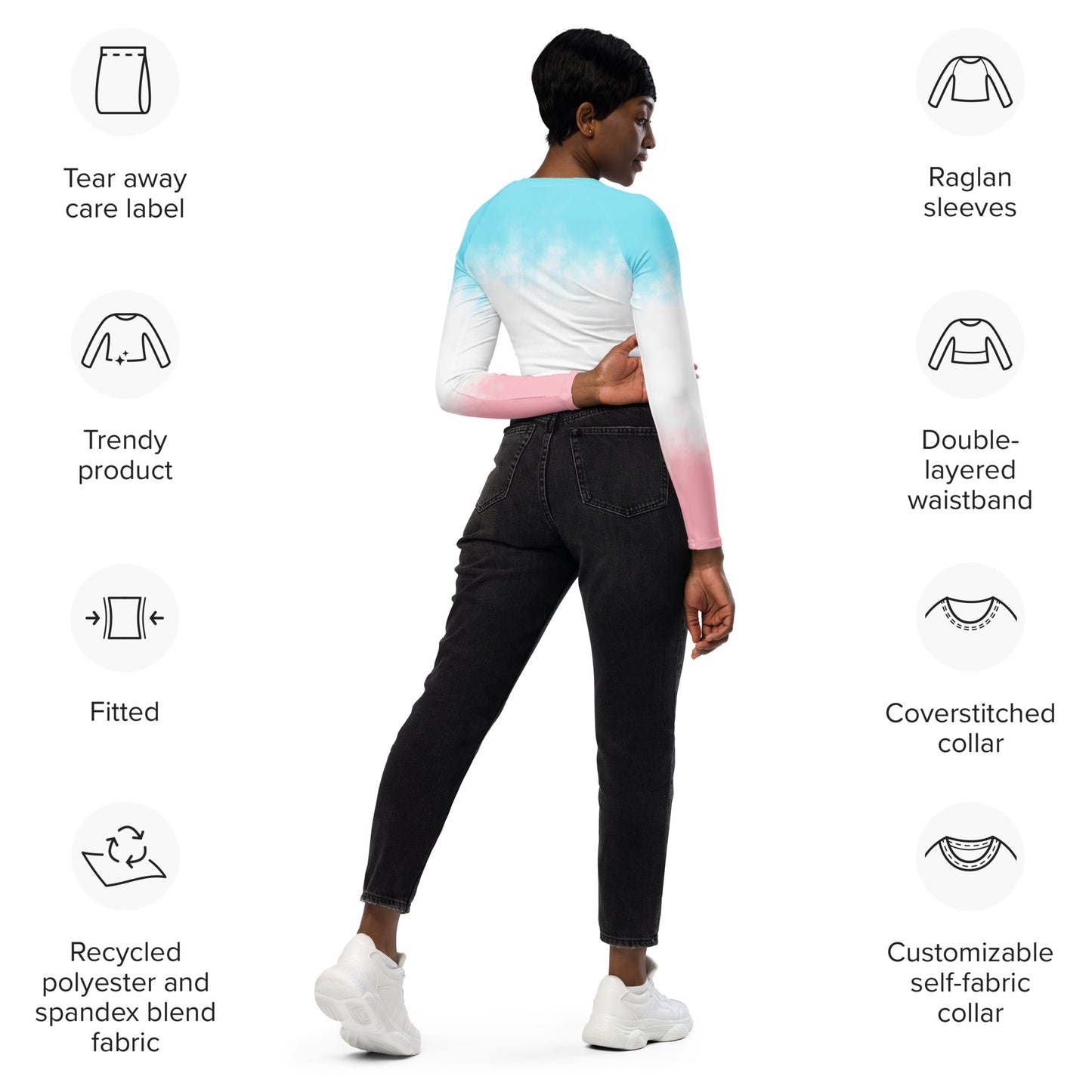 Jhanka SleeveItLike - Recycled long-sleeve crop top