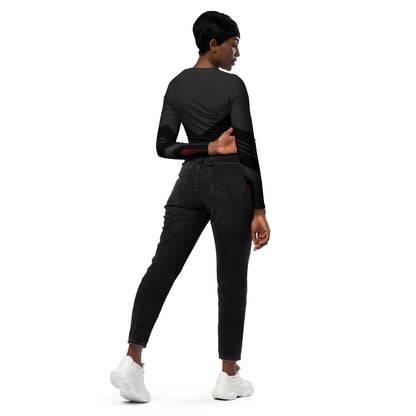 Jhanka AthleisureWear - Recycled long-sleeve crop top