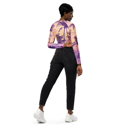 Jhanka SleekAndSporty - Recycled long-sleeve crop top