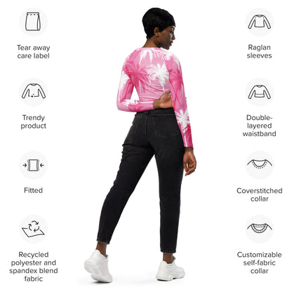 Jhanka SleekAndSporty - Recycled long-sleeve crop top