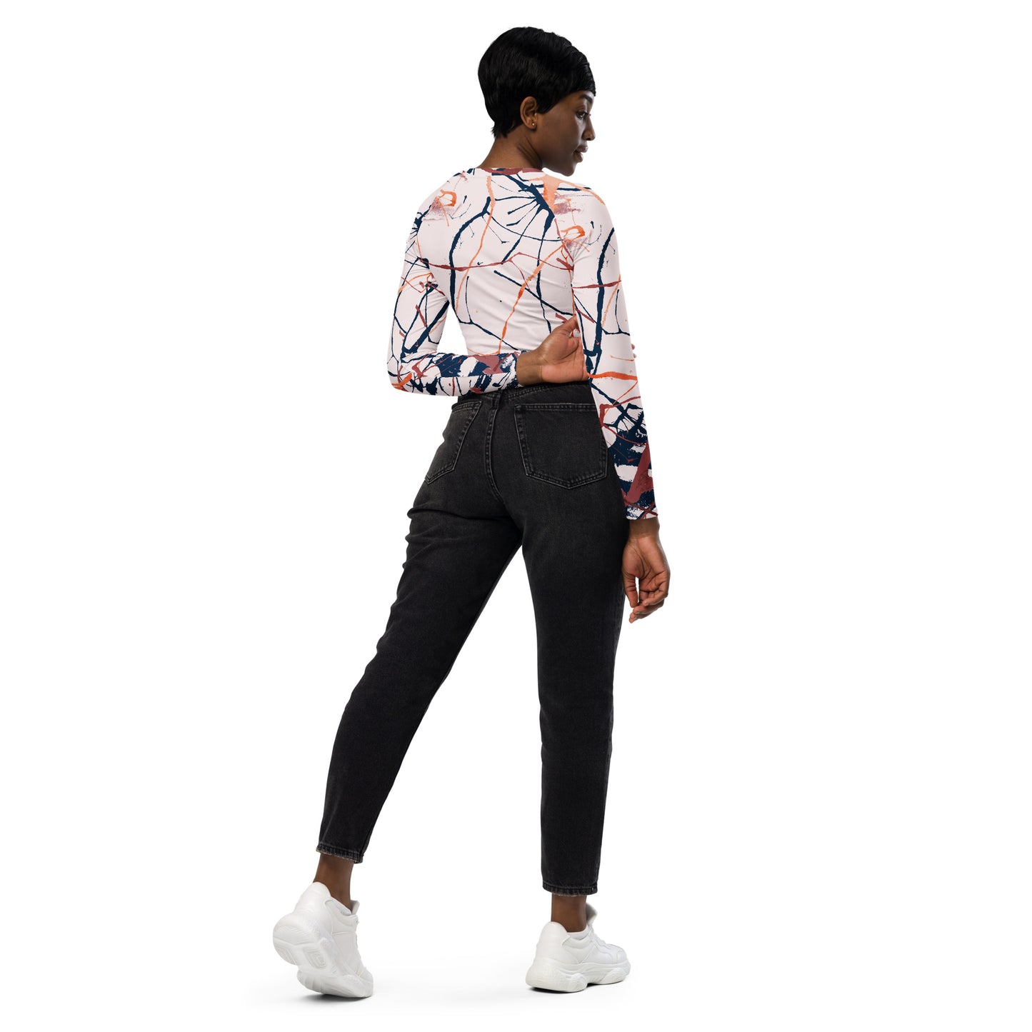 Jhanka LongAndStrong - Recycled long-sleeve crop top