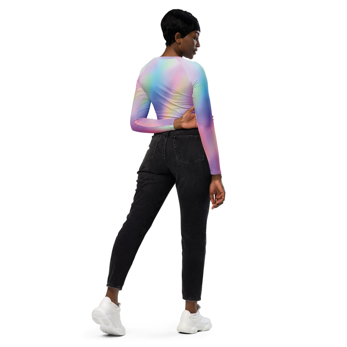 Jhanka CropTopCraze - Recycled long-sleeve crop top