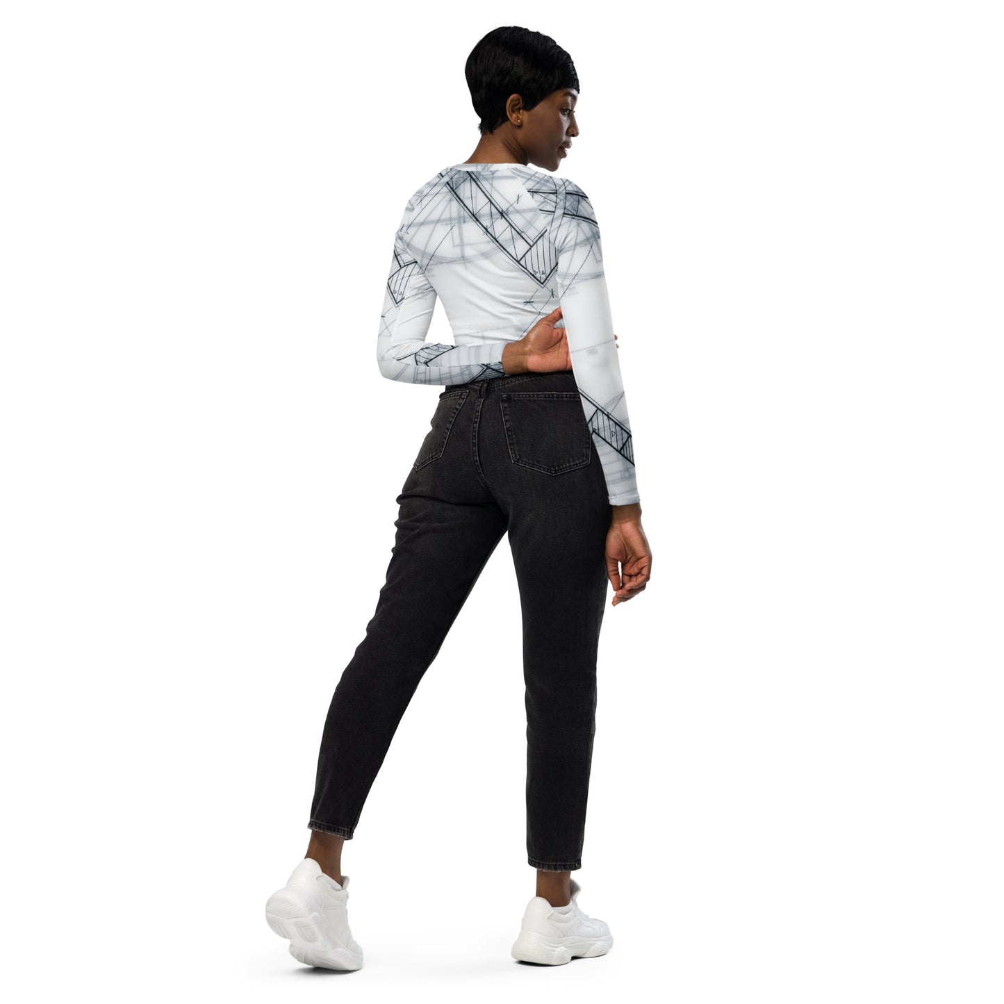 Jhanka ChicCropTop - Recycled long-sleeve crop top