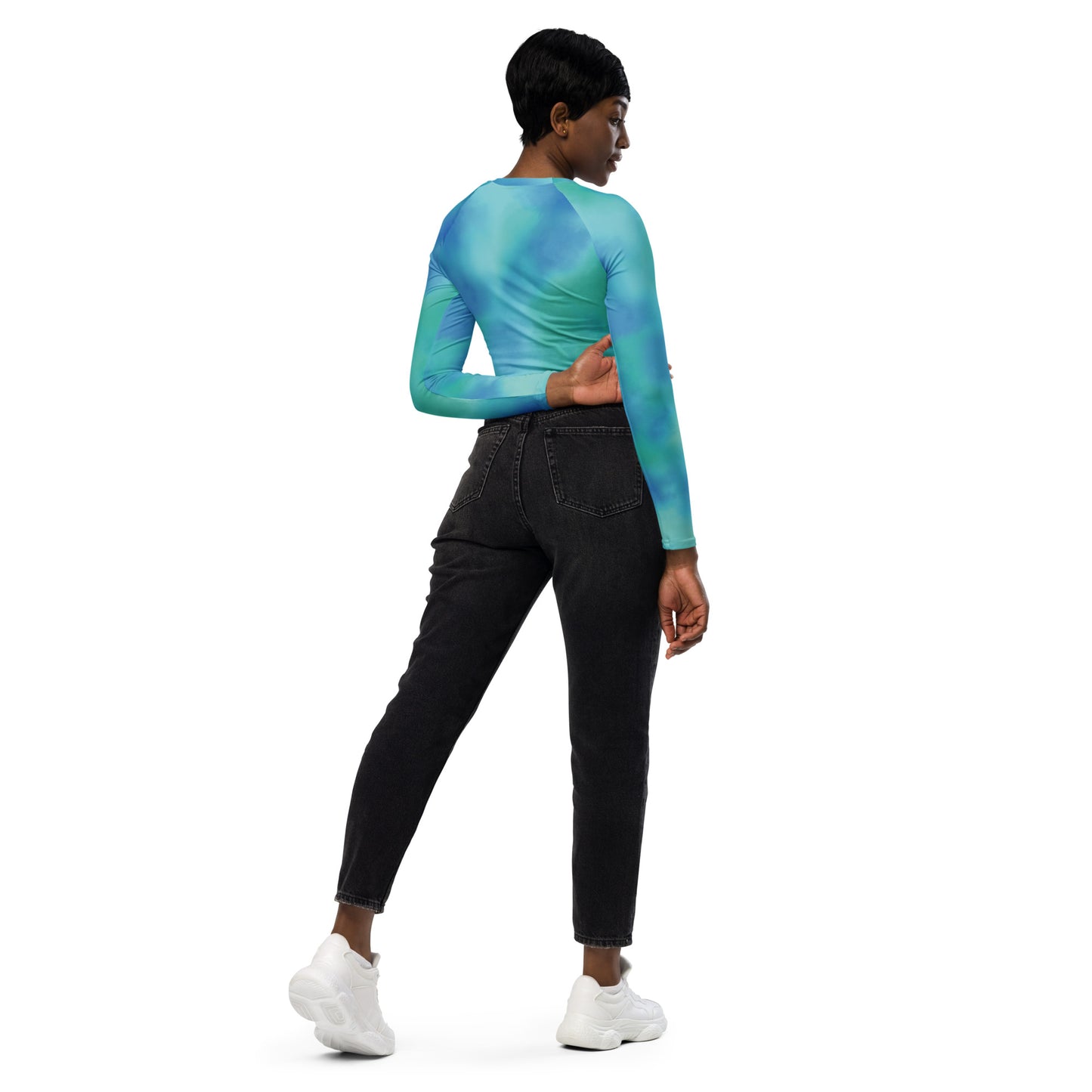 Jhanka LongAndLean Luxe - Recycled long-sleeve crop top