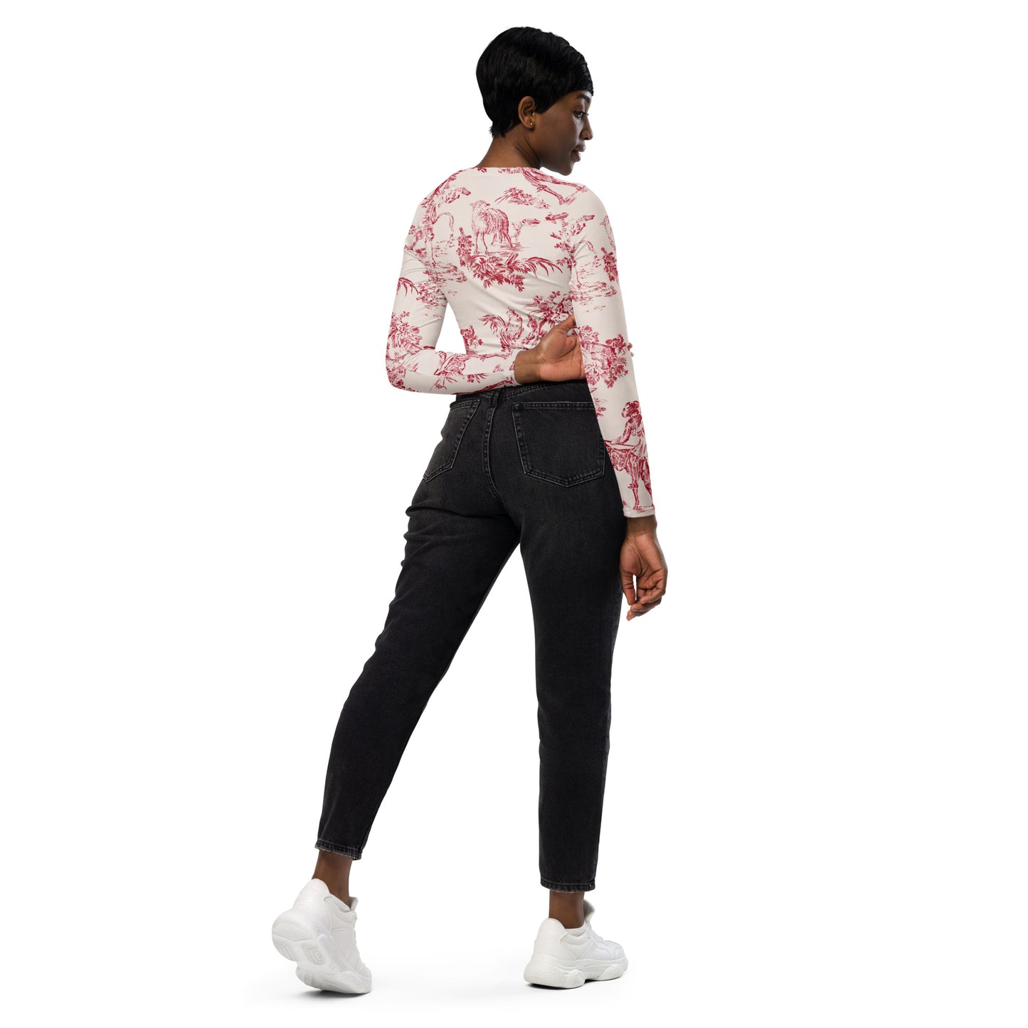 Jhanka CropTopDelight - Recycled long-sleeve crop top