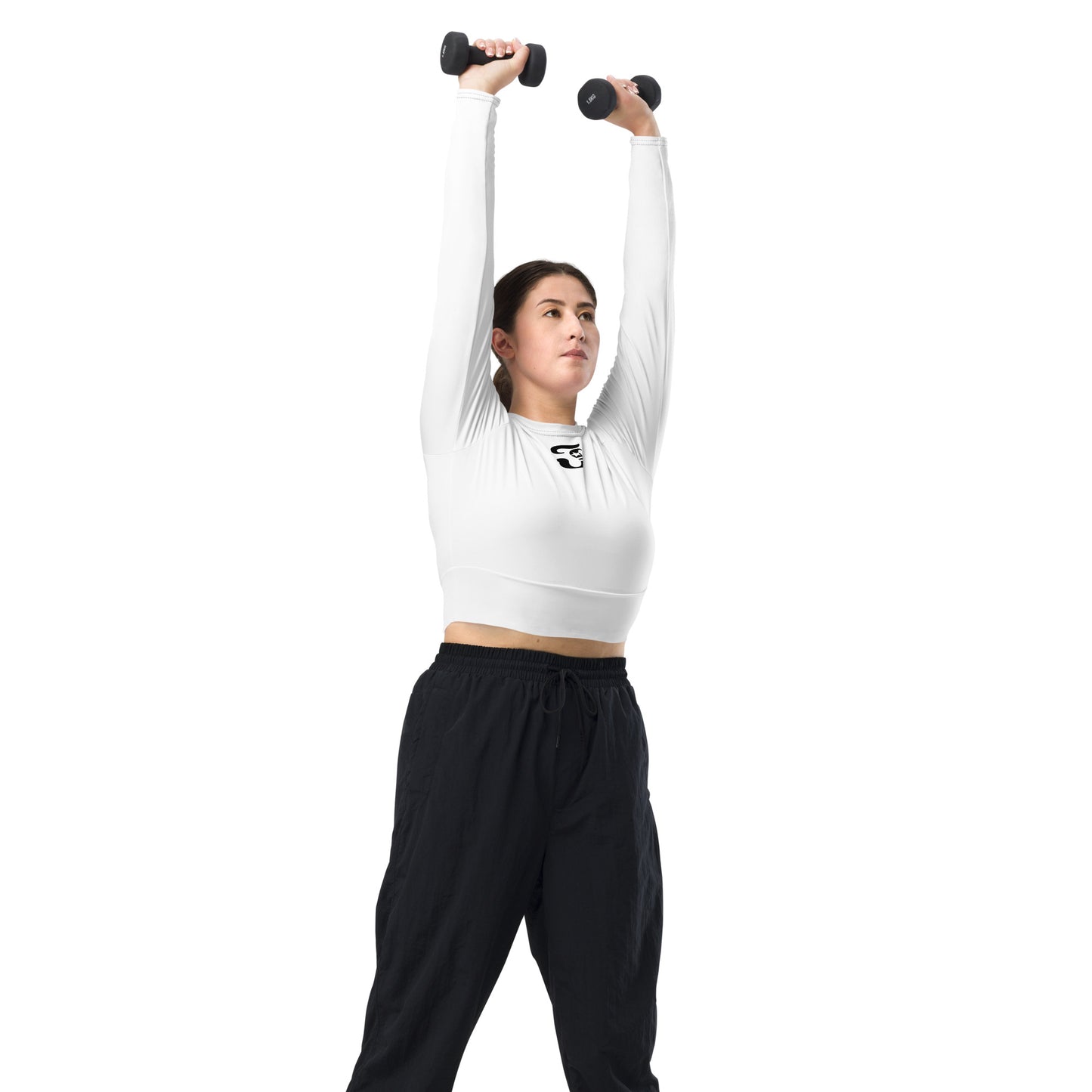 Jhanka SleekSport - Recycled long-sleeve crop top