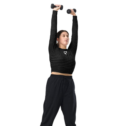 Jhanka FitnessFashionista - Recycled long-sleeve crop top